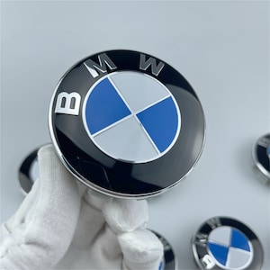 Set of 4 BMW Wheel Centre Caps 56mm – OEM Style Rim Hub Caps with BMW Emblem – Replacement Wheel Center Covers Accessories