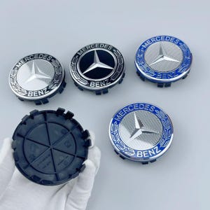 Set of 4 Genuine Mercedes-Benz Wheel Center Caps 75mm – 4 colors available Alloy Hub Caps – OEM Replacement for Mercedes Benz Wheels