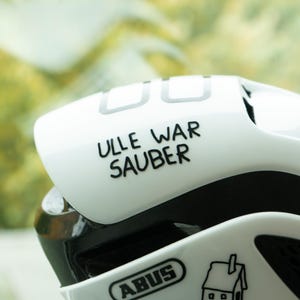 Cykeldekal Vinyl - Ulle var ren, Ullrich - Handgjord