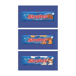 Norwegian Stratos Bubble Chocolate – 3 x 3 Full-Size Bars | Iconic Norwegian Treat