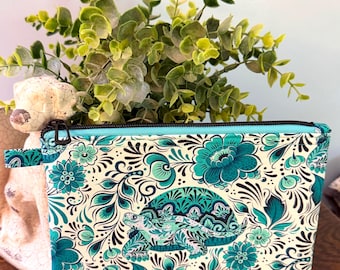 Tula Pink Cosmetic Bag -Besties No Rush Zipper Pouch – Handmade Makeup Bag