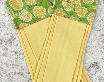 Fall Kitchen Towels, Handmade Hanging Cotton Towels for Kitchen or Guest Bath