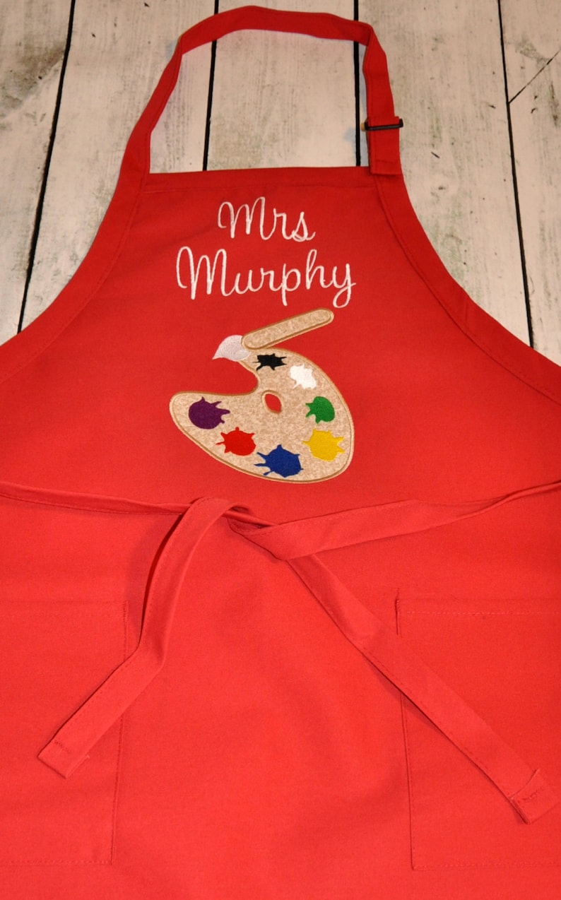 Personalized Adult Art Apron Etsy