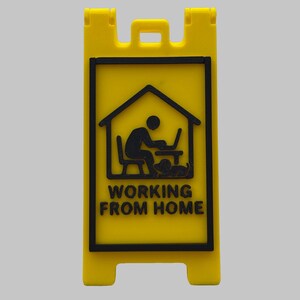 Working From Home Desk Sign | Status Indicator (switchable) | Office ...