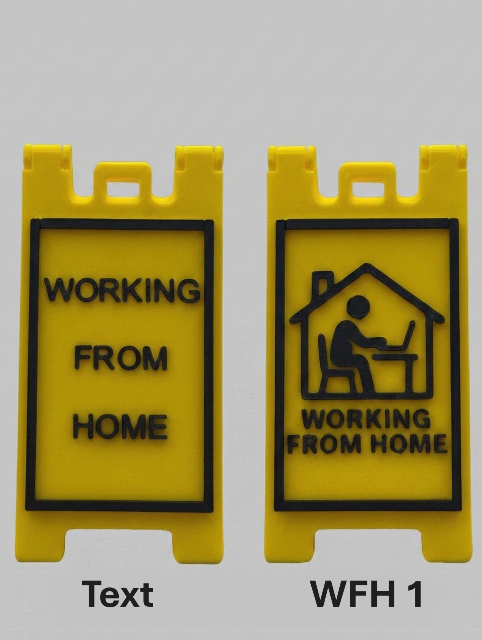 Working From Home Desk Sign | Status Indicator (switchable) | Office ...