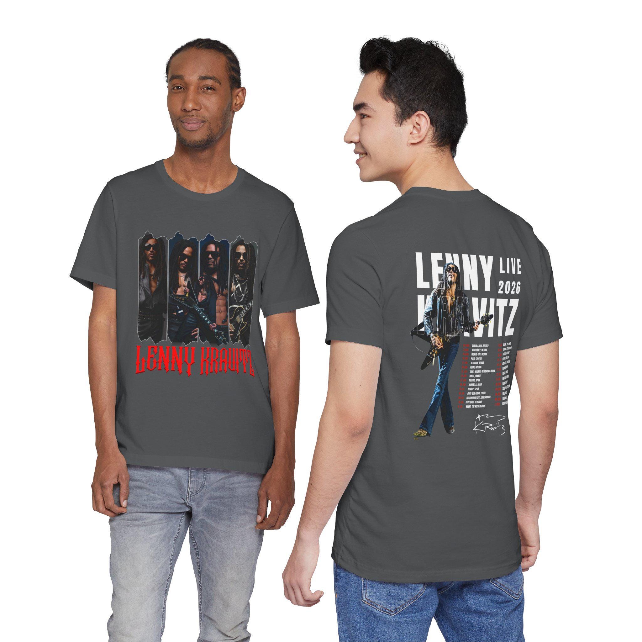 Lenny Kravitz Tour 2026 PNG, Vintage Rock Band Tee (digital