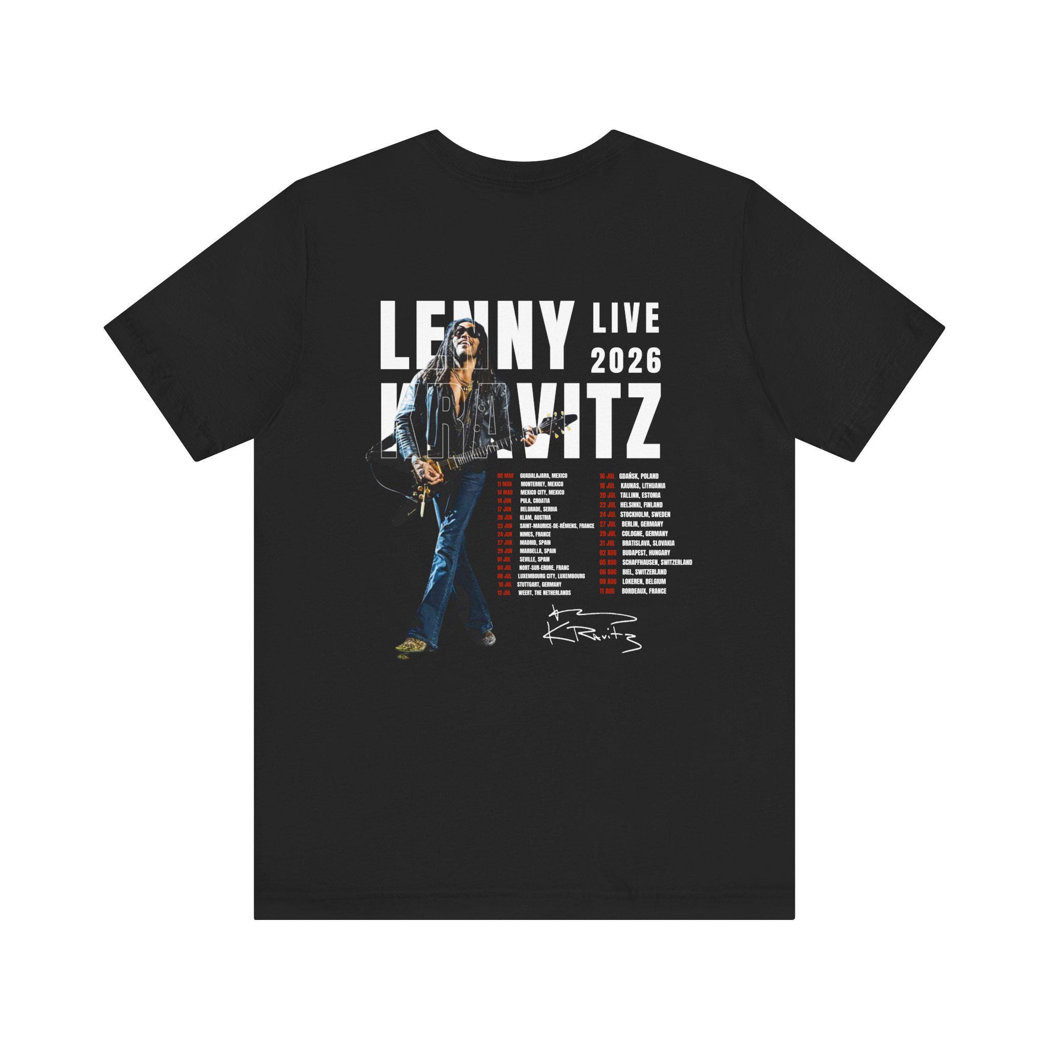 Lenny Kravitz Tour 2026 PNG, Vintage Rock Band Tee (digital