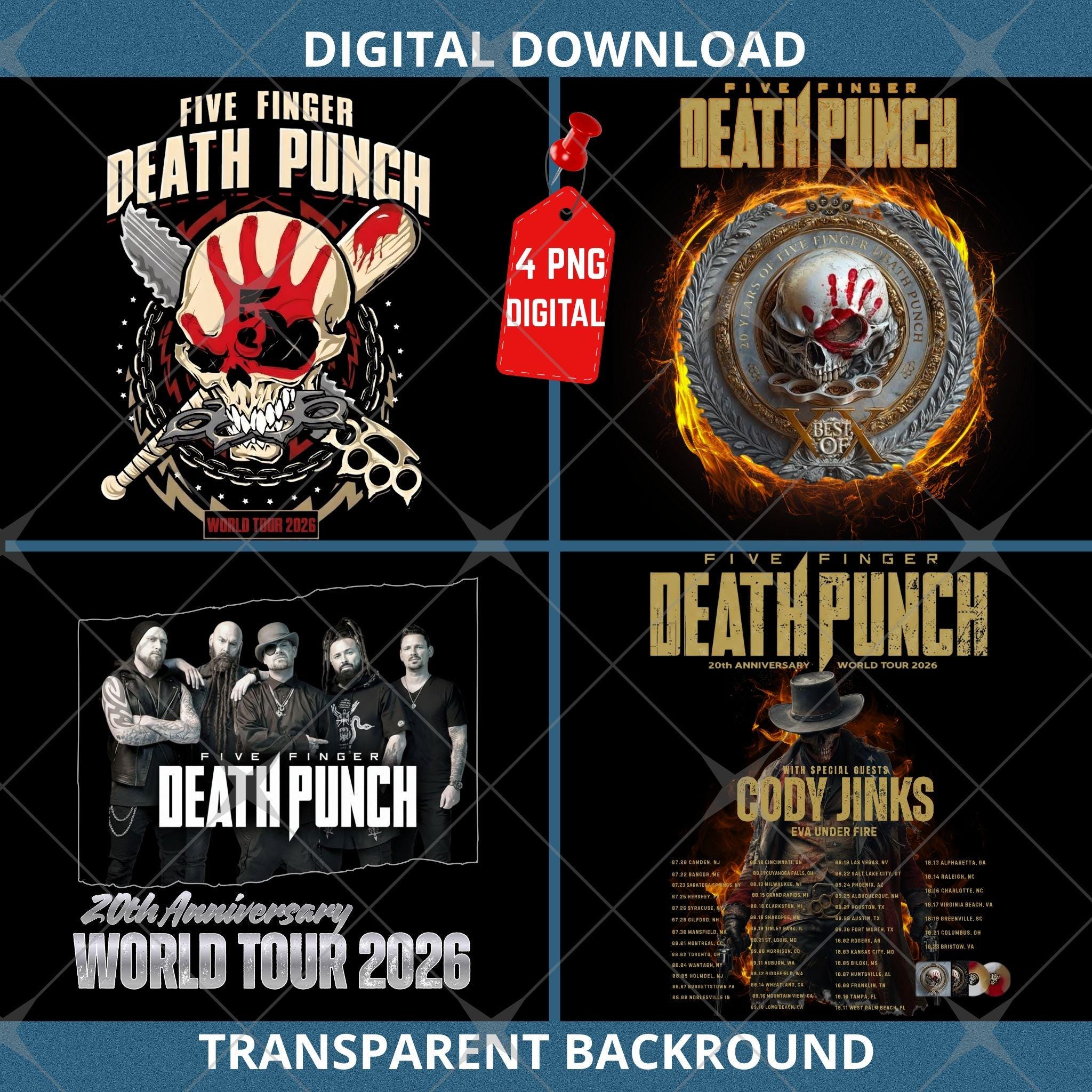 Five Finger Death Punch – Portachiavi Ufficiale A Forma Di Nocca, Colore Nero – Gadget Metal Per Fan, Taglia Unica, Regalo Per Appassionati Di Rock - 3