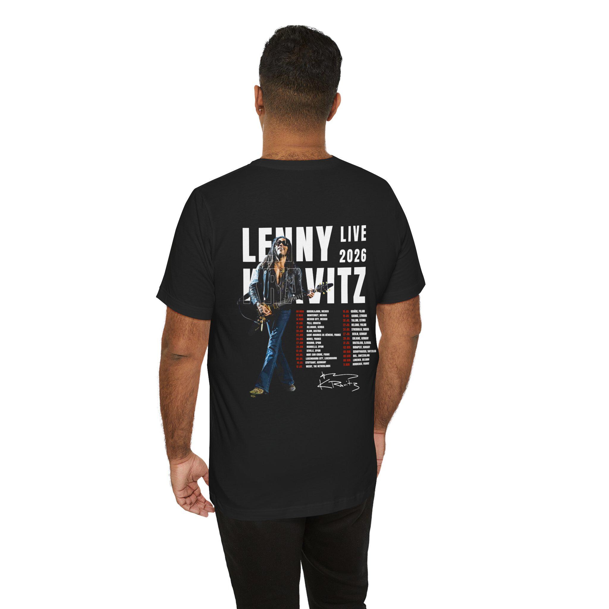 Lenny Kravitz Tour 2026 PNG, Vintage Rock Band Tee (digital