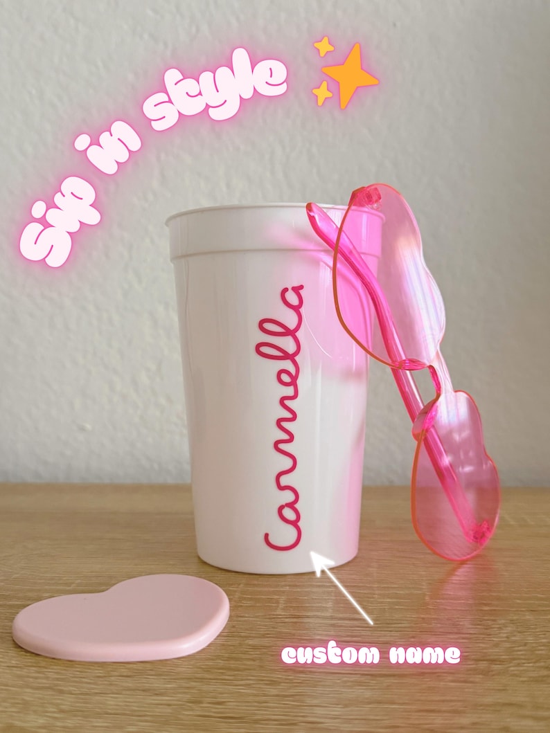 Island Villa Custom Name Cups | Bachelorette Party Cups | Girls Trip Favors | Reusable Party Cups | Island Theme Party Cups image 6