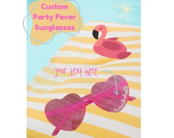 Island Vibes Custom Name Sunglasses | Bachelorette Party Favor Glasses | Girls Trip Favors | Birthday Favors | Custom Sunglasses