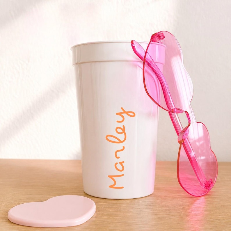 Island Villa Custom Name Cups | Bachelorette Party Cups | Girls Trip Favors | Reusable Party Cups | Island Theme Party Cups image 9