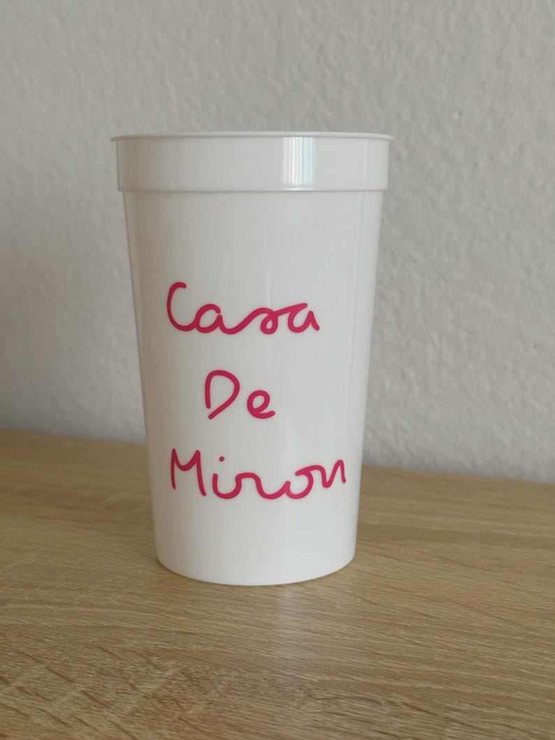 Island Villa Custom Name Cups | Bachelorette Party Cups | Girls Trip Favors | Reusable Party Cups | Island Theme Party Cups image 5