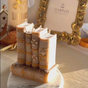 Handcrafted Book Candle – Perfect Gift for Readers & Writers