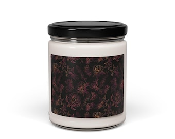 Vela de soja perfumada con canela y vainilla, decoración ecológica para el hogar.