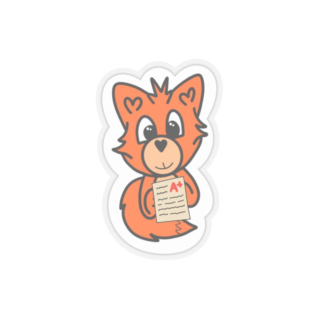 Fox A+ Sticker | School Student Reward - Etsy