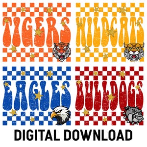Custom School Mascot Png, Favorite Team Shirt, Personalized Mascot Png, School Spirit Mascot Png, Custom Team Name Png, Custom Mascot Logo