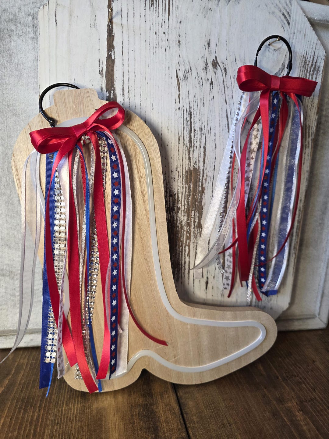 Americana Cowgirl Boot Bows: Country Concert Cowboy Boot Accessory ...