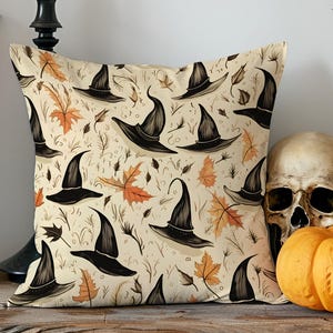 Hexenhut Halloween Kissenbezug: Gruseliger Herbst Dekor