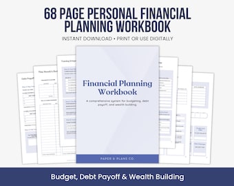 Budget Planner Workbook | Financial Planning PDF | Debt Savings Tracker