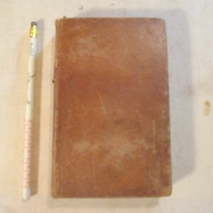 1847 Leather Bound Book Town's Third Reader American Authors w Inscribed Notes from Publisher to Teachers Primitive Cabin Decor 8988