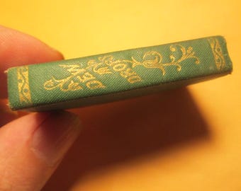 Small Dew Drops daily food type Christian Religion Religious Book Aesthetic Movement Victorian Miniature Mini Green Cover 9553