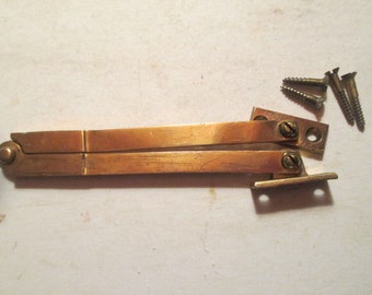 Brass Hinged Hinge Support for Box Lid Desk Lid Cast Brass Hand Made from Camphorwood Box 8801