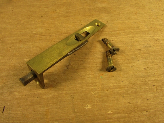 Antique Cabinet Door Flush Latch Lock Brass Furniture Etsy image 0 - Antique Cabinet Door Flush Latch Lock Brass Furniture Etsy