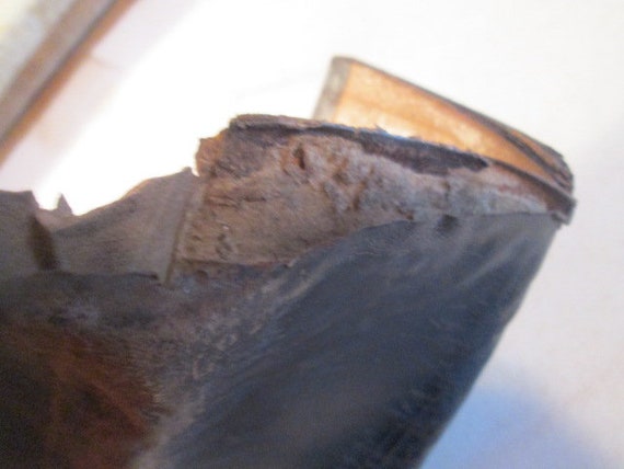 Antique Vintage Leather Wallet Billfold Bill Fold… - image 9