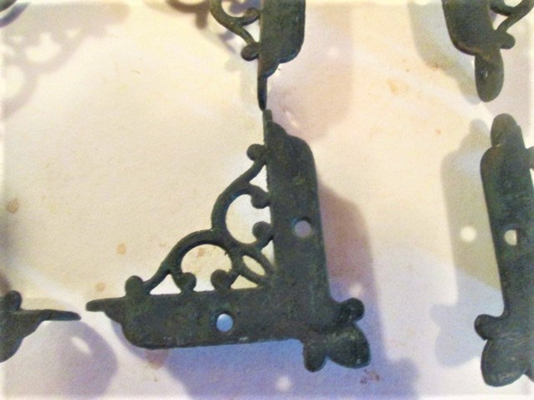 4 Window Screen Door Corner Brackets Set of FOUR Antique Cast Etsy