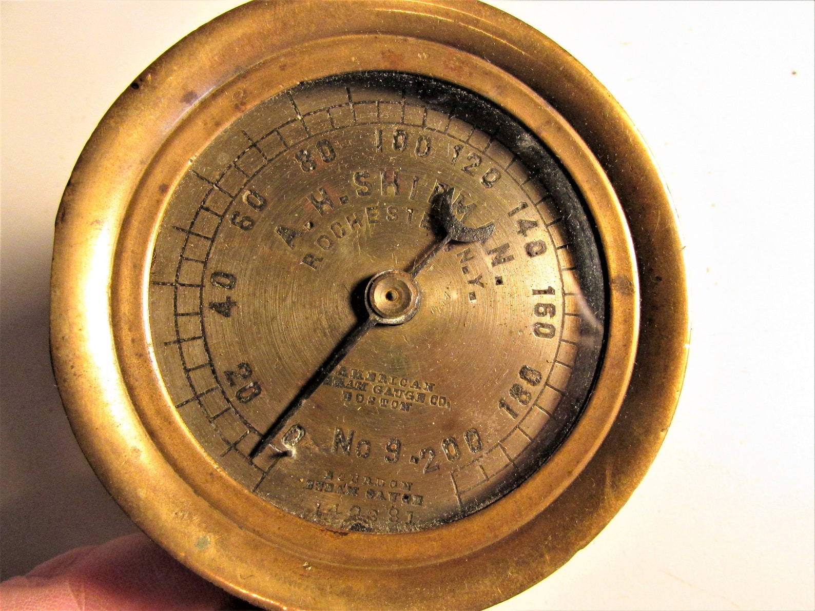 American Steam Gauge Co. Boston Small Size 3 1/4 Inch No. 9 Etsy