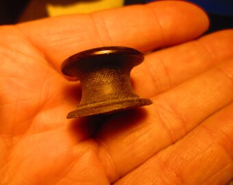 Very Small Period Wooden Empire Victorian Drawer Knob Cherry 1850-1880 Vintage Miniature Furniture Chests Secretary Desk Interior M58