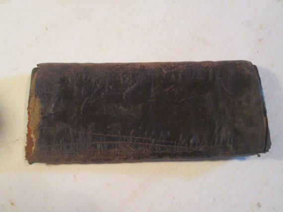 Antique Vintage Leather Wallet Billfold Bill Fold… - image 3