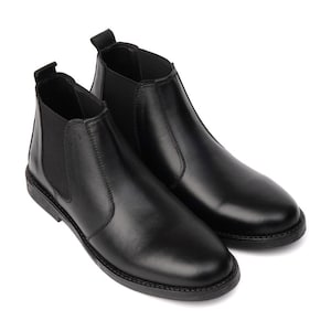Handmade Brown Leather Chelsea Boots | Men’s Ankle Boots | Pure Leather Slip-On Boots | Formal & Casual Handmade