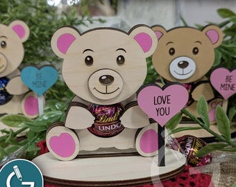 Teddy Bear Chocolate Candy Holder for Valentines Day | Love