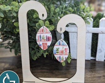 Simple Curved Earring Display Stand SVG | Earring Stand SVG | Digital File SVG  | Earring Holder Laser File