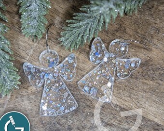 Simple angel earring file for laser SVG | SVG file | Digital File