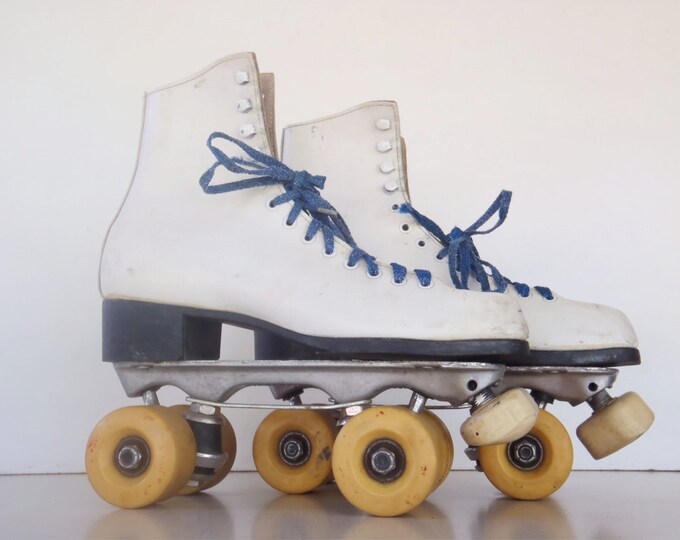 Vintage Leather Roller Derby Roller Skates 8 Etsy