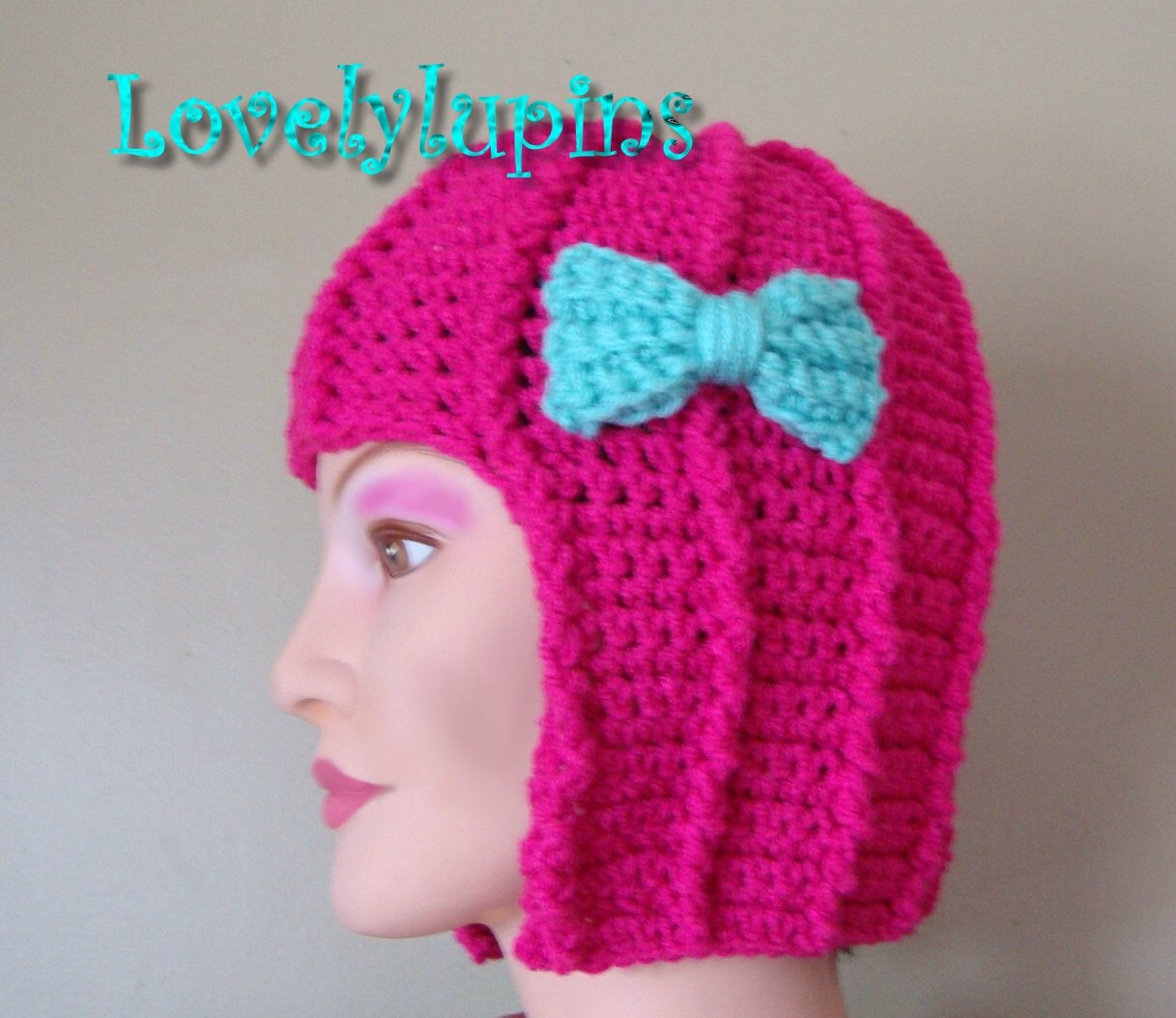 Crochet Pattern Hair Hat Wig Hat 