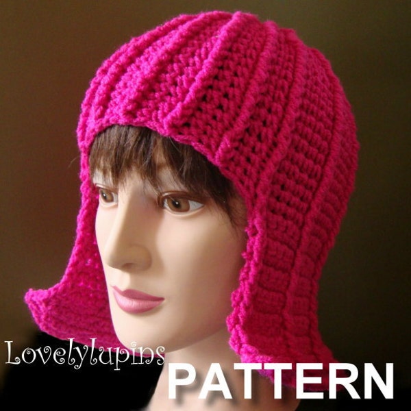 hat pattern, hair hat, crochet pattern, wig hat, easy to make, hat, pattern, instant download, chapeau femme, Mujer de crochet hat
