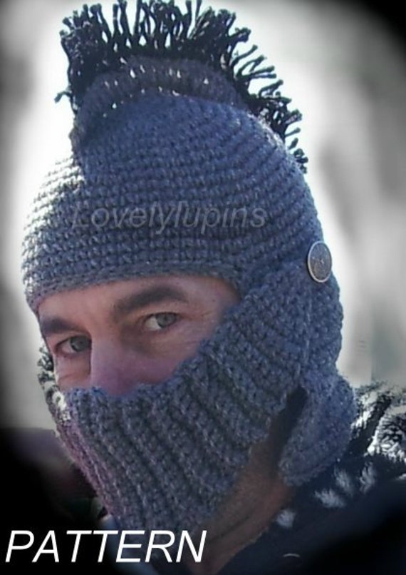 Crochet Knight Pattern Spartan Hat 