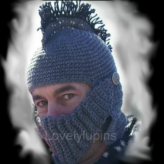 Crochet Pattern Hat Knight Hat Men 