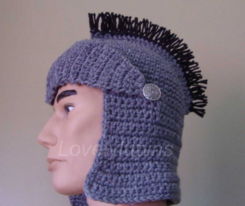 Crochet Knight Pattern Spartan Hat Pattern Stylish Skullcap Etsy UK