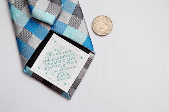 Tie Patch Father-in-law From Bride, Family Wedding Label Gift