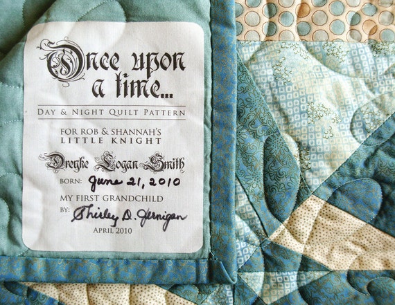 Custom Designed Quilt Label One-of-a-kind Quilt Patch 