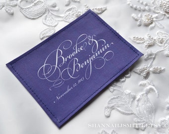 Personalized Wedding Dress Label: Something Blue Keepsake