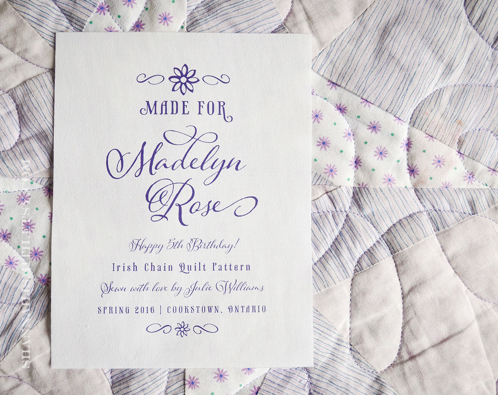 Quilt Label | Personalized Blanket Patch | Feminine Patch for her | S…