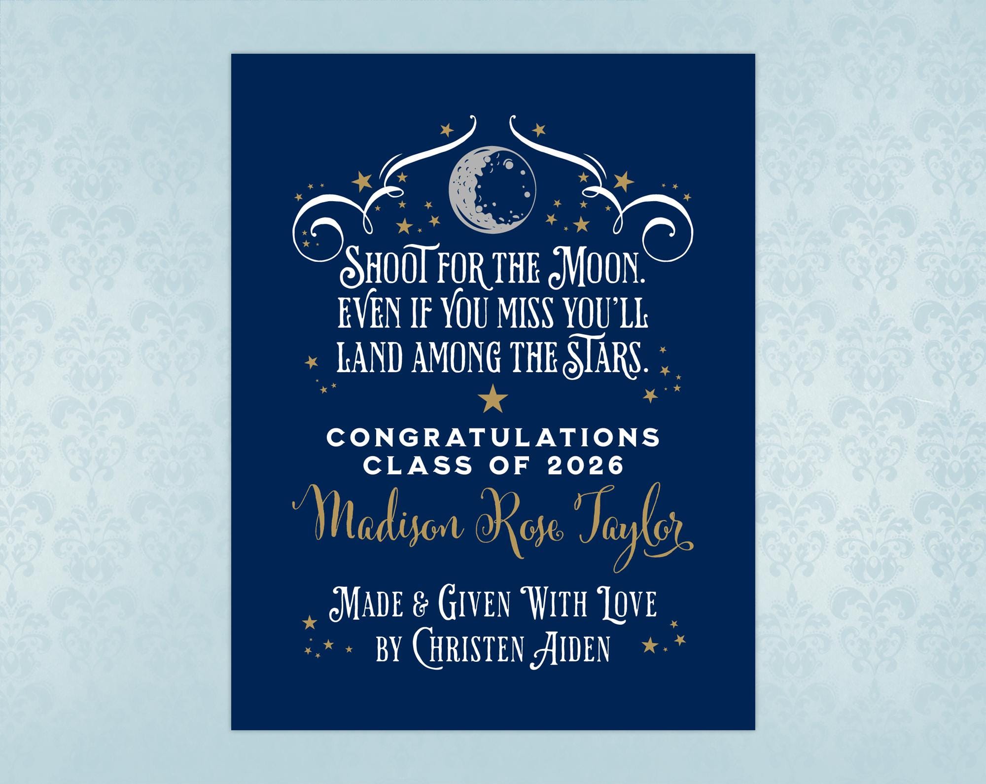 Etiqueta personalizada para colcha de graduación: parche inspirador de  algodón para manta - Etsy México, image size:2000x1590