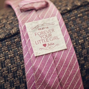 Father of the Bride Gift  for Dad Personalized Tie Patch image 2