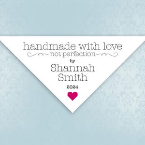 Corner Quilt Label Set of Personalized Quilt Labels, Custom Fabric Label, Quilting Labels for Quilts Sew on Labels, Blanket patch